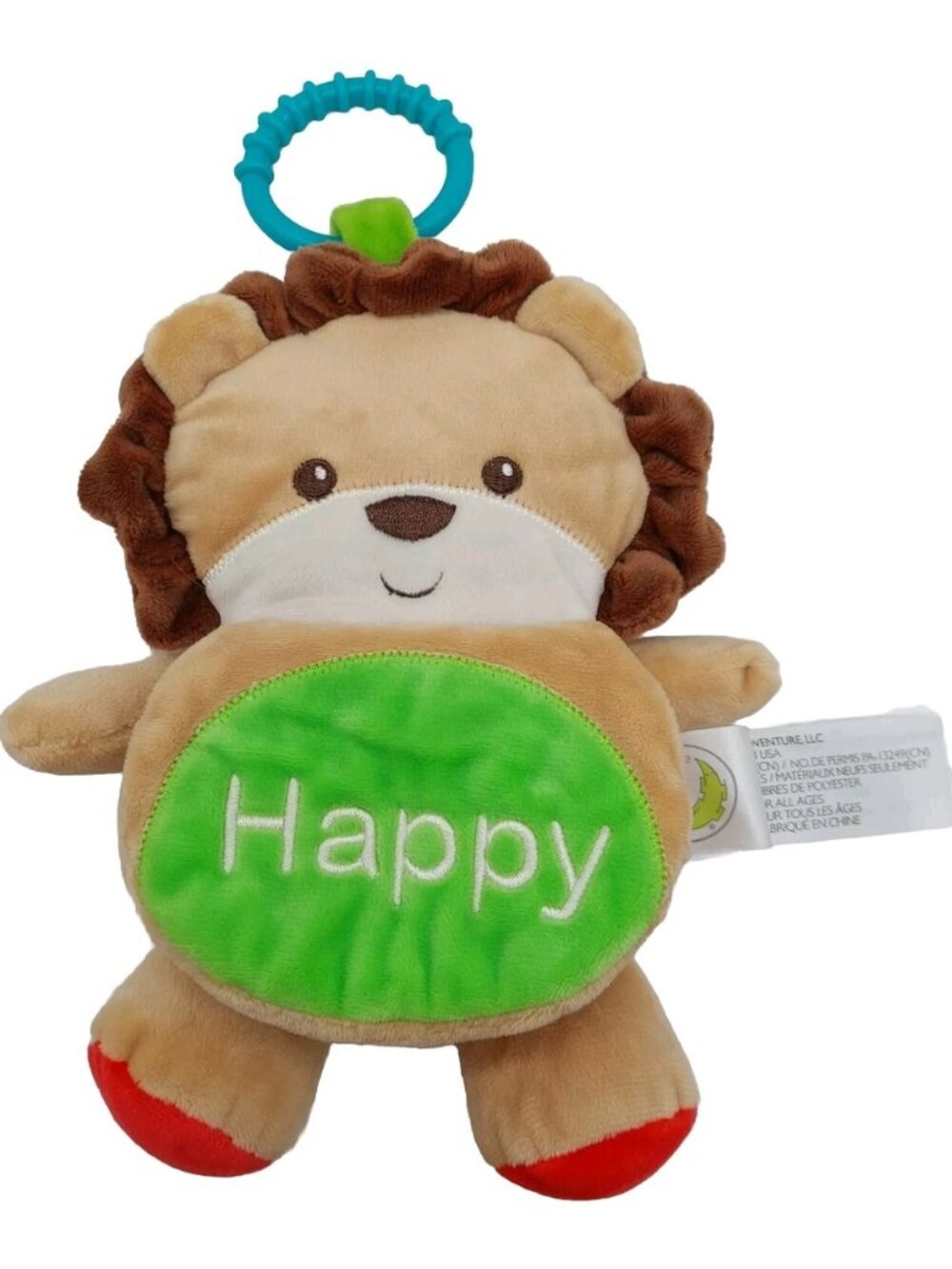 Animal Adventure Plush Clip Dog Baby Flip Happy Hunger Sleepy 8"